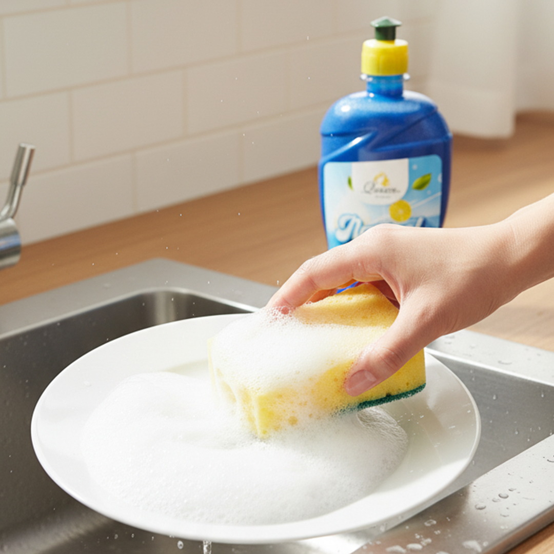 Queen of Clean™ Natural Dish Wash Liquid – 500ml | Tough on Grease, Gentle on Hands | Sparkling Clean & Fresh Fragrance - Image 3